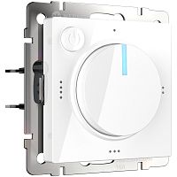 Терморегулятор механический с датчиком без рамки Werkel 0С +50С белый глянцевый картинка